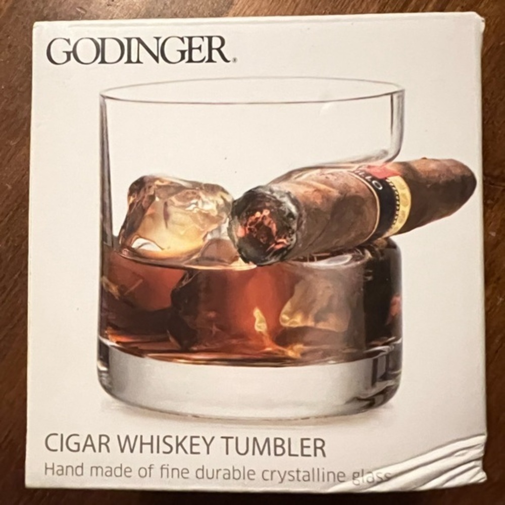 Godinger Crystal Cigar Whiskey Glass